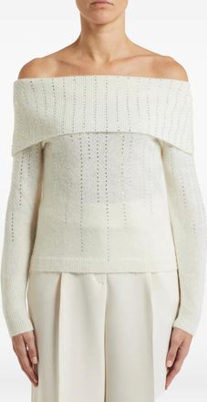 Pennyblack Maglione monospalla - Bianco