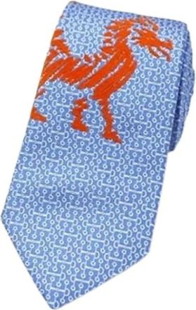 Herm&egrave;s Pre-owned Cravat - Heren - Pre-owned - Blauw - Maat: ONE Size Zijde