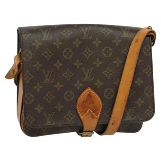 Louis Vuitton Tweedehands Canvas Louis Vuitton tassen - Dames - Pre-owned - Bruin - Maat: ONE Size Leer