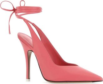 The Attico Womens Pink Leather Venus Pumps 006 Scarpe Con Tacco High Heel Shoes