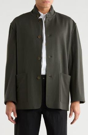 Rag & Bone Gramercy Japanese Wool Cardigan in Forest Green at Nordstrom Rack, Size 44