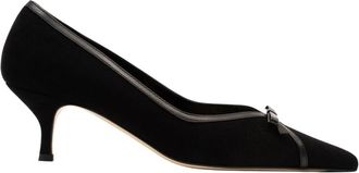 Parall&egrave;le Finch Pump - Dames - Pumps - Zwart - 38 1/2 EU - Leer - Schoenen