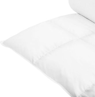 Beliani Edred&oacute;n Blanco Algod&oacute;n Japara Individual 135 X 200 Cm Relleno Plum&oacute;n De Pato Dormitorio Grossglockner