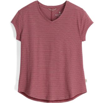 Royal Robbins Womens Vacationer V-Neck Shirt Red L