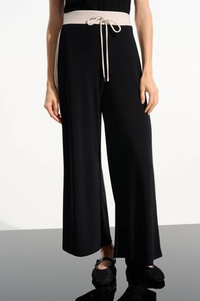 Joseph Ribkoff High-Waisted Wide-Leg Trousers In Black