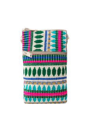 Izia Telefoontas Dames Groen Veelkleurig