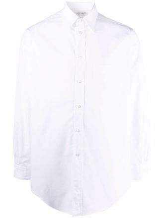 Maison Margiela chest patch pocket shirt - men - Cotton - 39 - White