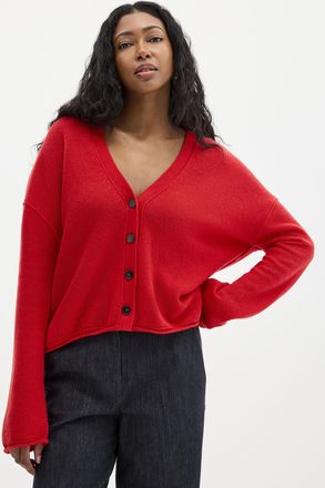 Marc O'Polo Shirt - Womens Ultra-soft pure wool cardigan