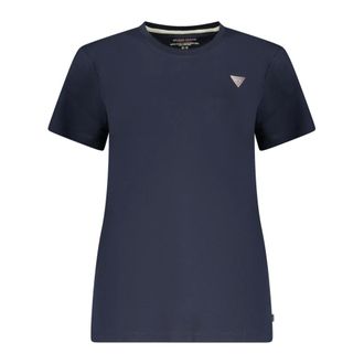 Guess T-Shirts, female, Blue, Size: S Regular Fit T-Shirt