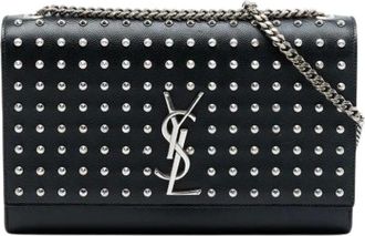 Saint Laurent Pre-owned Clutches, female, Black, Size: ONE SIZE Pre-owned The Kate Crossbody Bag