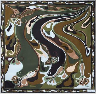 Pucci Orchidee silk twill scarf