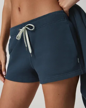 Vuori Clothing Pique Fleece Shorts | Ocean Blue | XS, Size Extra Small