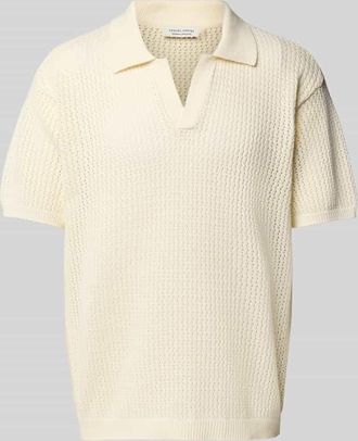Casual Friday Casual Friday Regular Fit Poloshirt mit Lochmuster Modell ASTON in Offwhite, Gr&ouml;&szlig;e XXL