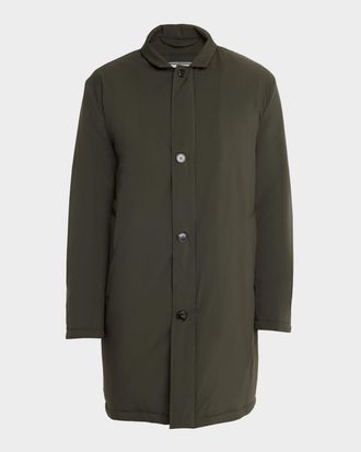 Sartorio Men & apos;s Concealed-Zip Raincoat