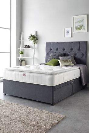 Aspire Home Accents Natural Cashmere Pillowtop Mattress in White | Size: King