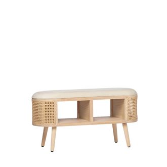 Klast Banco de terciopelo natural 90x47 cm