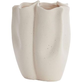 Light & Living Vasija Sanguli De Cer&aacute;mica Crema - 28x27,5x36,5 Cm