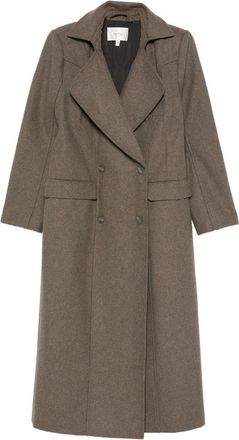 Gestuz Double-breasted Lapel Coat