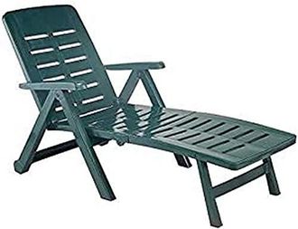 Progarden Lettino Da Giardino Smeraldo Verde - Cm.72x189x96h. - Peso Kg.10,6