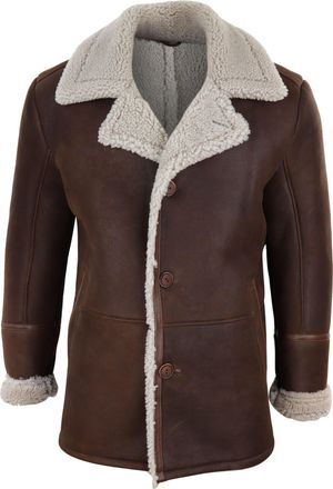 TruClothing Sheepskin Buttoned Winter Coat