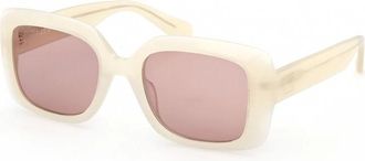 Max & Co. Mo0153 Zonnebril - unisex - Accessoires - Wit - Maat: 52 MM