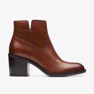Clarks Valvestino Lo Dark Tan Leather