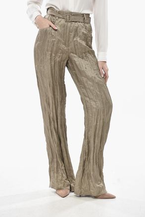 Gabriela Hearst Pantaloni in Misto Seta NORMAN con Effetto Stropicciato Gabriela Hearst