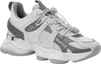 Plein Sport Runner Beast X-01 - unisex - Hardloopschoenen - Grijs - 40 EU - Leer - Fitness
