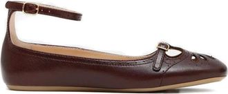 Chlo&eacute; Schoenen, Dames, Bruin, 38 EU, Leer, Misty Ballet Flat