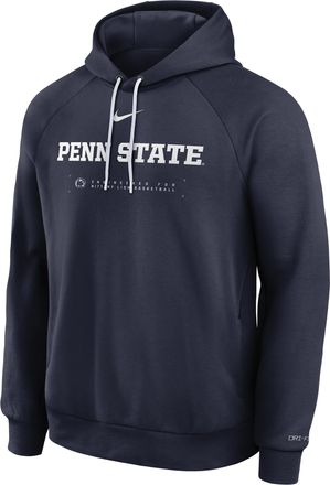 Nike Penn State Courtside Basketball Practice Nike Mens Dri-FIT Pullover Hoodie in Blue | 04EJ044PPSN-REJ