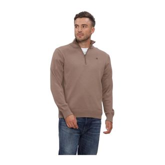 G-Star Truien & Vesten, Heren, Bruin, 2Xl, Core Refined Half Zip Knit