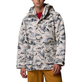 Columbia High Cascades 3-in-1 Reversible Hooded Jacket in Dark Stone Skylines at Nordstrom Rack, Size Xx-Large