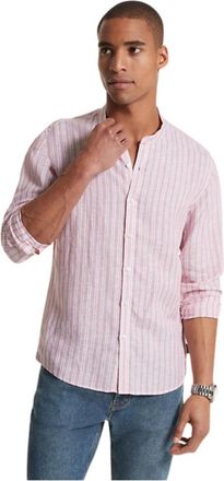 Michael Kors Stijlvol Overhemd - Heren - Casual Overhemden - Paars - 2XL - Linnen - Overhemden