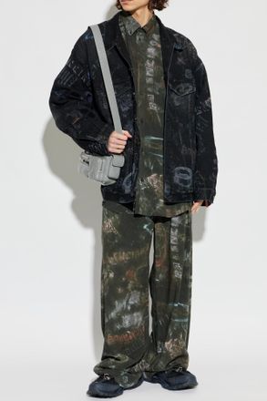 Balenciaga Denim Jacket, Mens, Black