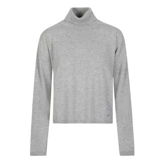 Woolrich Comfortabele coltruivest - Dames - Truien - Grijs - Maat: XS Wol