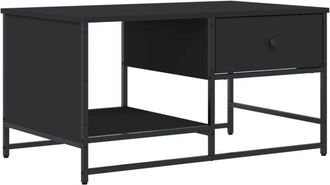 vidaXL Vidaxl - Coffee Table Black 85.5x51x45 cm Engineered Wood