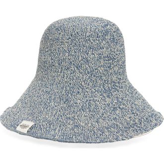Ruslan Baginskiy Logo Patch Foldable Straw Bucket Hat in Light Blue at Nordstrom