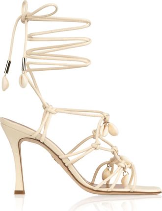 Brother Vellies Womens Shoreline Heeled Sandal In Ivory