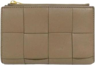 Bottega Veneta Pre-owned Wallets, female, Brown, Size: ONE SIZE Pre-owned Leather Wallet