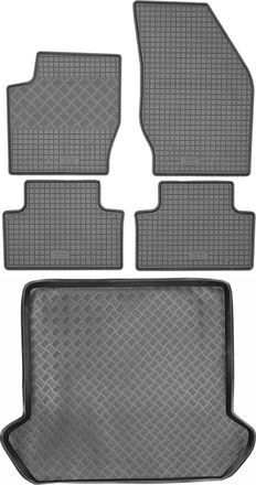 OEM Juego De Alfombrillas De Goma Para Coche Y Alfombrilla Para Maletero Para Volvo Xc90 I Suv (2002-2014)
