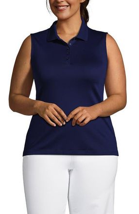 Lands End Supima Cotton Polo in Deep Sea Navy at Nordstrom, Size 2X