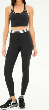 SPLITS59 Bailey High Waist Active Rib 7/8 Leggings In Graphite