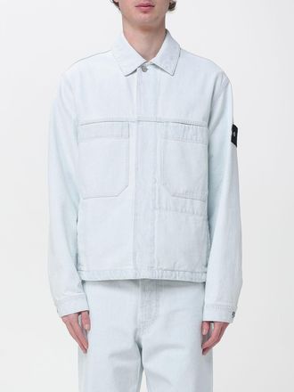 Stone Island Giacca camicia in denim di cotone Stone Island