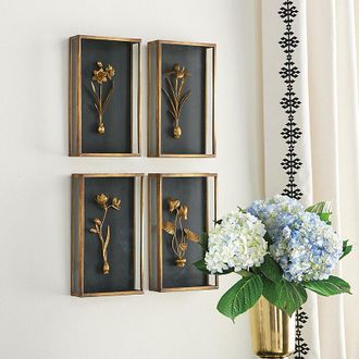 Ballard Designs Fleur De Tole Black Wall Decor - Print III - Ballard Designs