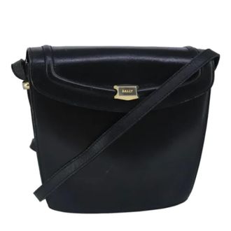 Bally Tweedehands leren schoudertassen - Dames - Pre-owned - Zwart - Maat: ONE Size Leer