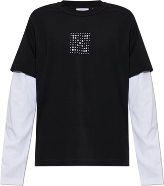 Off-white Camiseta de manga larga - Tops - Hombre - Negro - 2XL