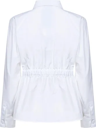 Max Mara Womens Shirt Mxmtazzina White Cotton Poplin