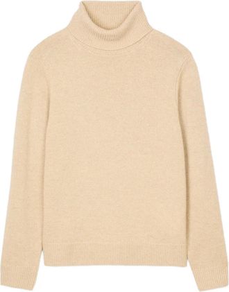 Sandro Maglione a coste con collo alto - Toni neutri