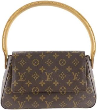 Louis Vuitton Pre-owned Canvas Handtas - Dames - Vintage Handtas - Bruin - ONE Size - Vintage