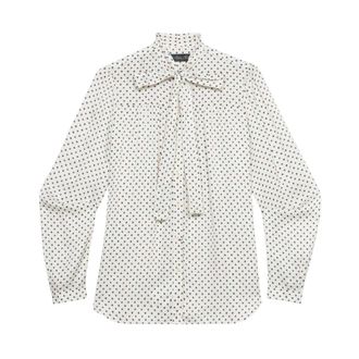 Brooks Brothers Polka Dot Viscose Shirt - Dames - Overhemden - Veelkleurig - M - Overhemden